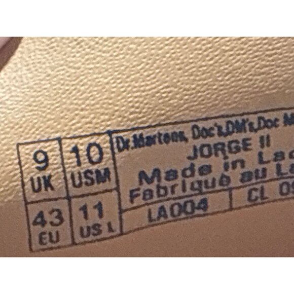 Dr Martens Jorge II Tumbled Nubuck Savannah Tan Leather M 10 Slingback Mules NWO - Picture 6 of 7